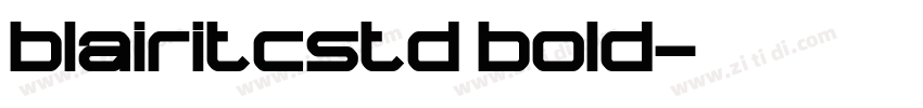 blairitcstd bold字体转换